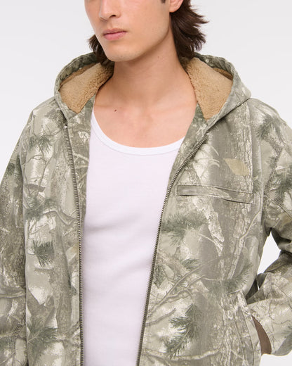 Unisex Camo Zipup Hoodie